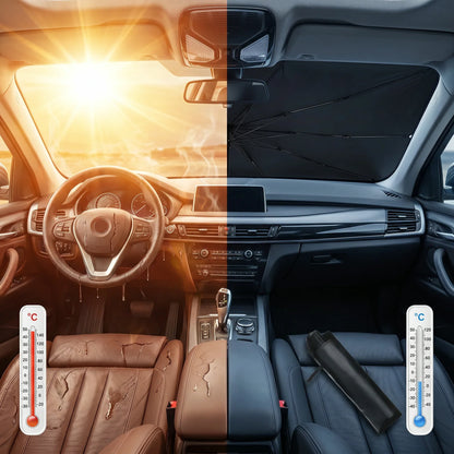 SunBloc | Parasol plegable para parabrisas | Bloquea el calor y los rayos UV