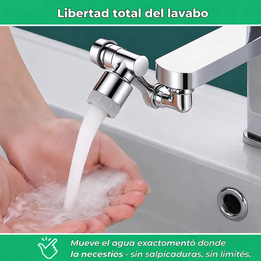 Aquaflex – Extensión Giratoria de Grifo 1440° · Ahorro de Agua Integrado Vivarro Shop