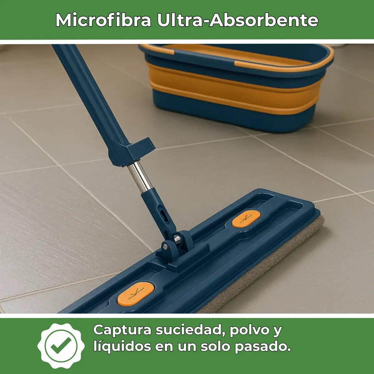 Clean360 | Fregona giratoria con tecnología de escurrido integrada Vivarro