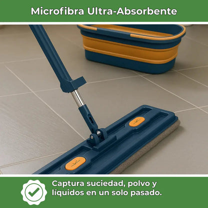 Clean360 | Fregona giratoria con tecnología de escurrido integrada Vivarro