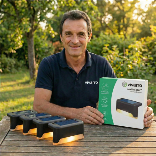 Luces LED solares: Iluminación exterior automática e impermeable