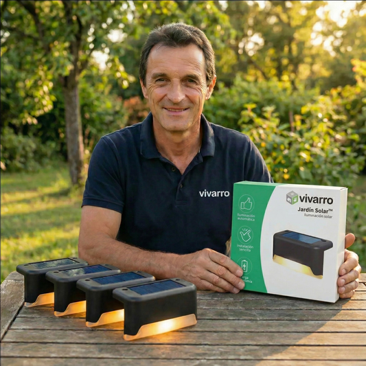 Luces LED solares: Iluminación exterior automática e impermeable