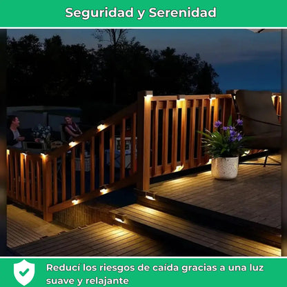 Luces LED solares: Iluminación exterior automática e impermeable Vivarro